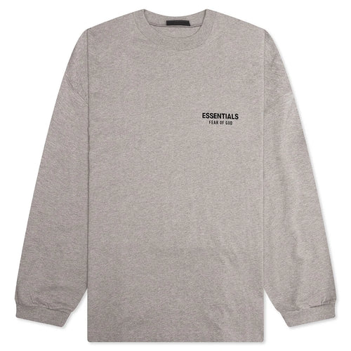 Jersey Long Sleeve T Shirt Heather Gray