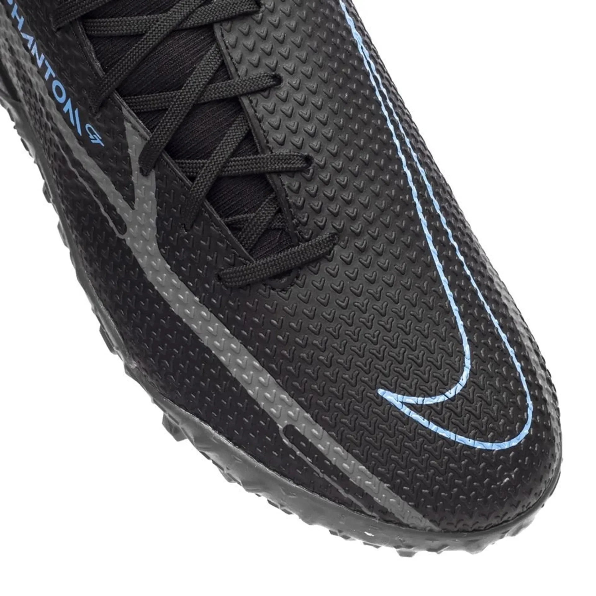 Nike Phantom GT2 Academy DF TF Turf Soccer Cleats Black Iron Grey