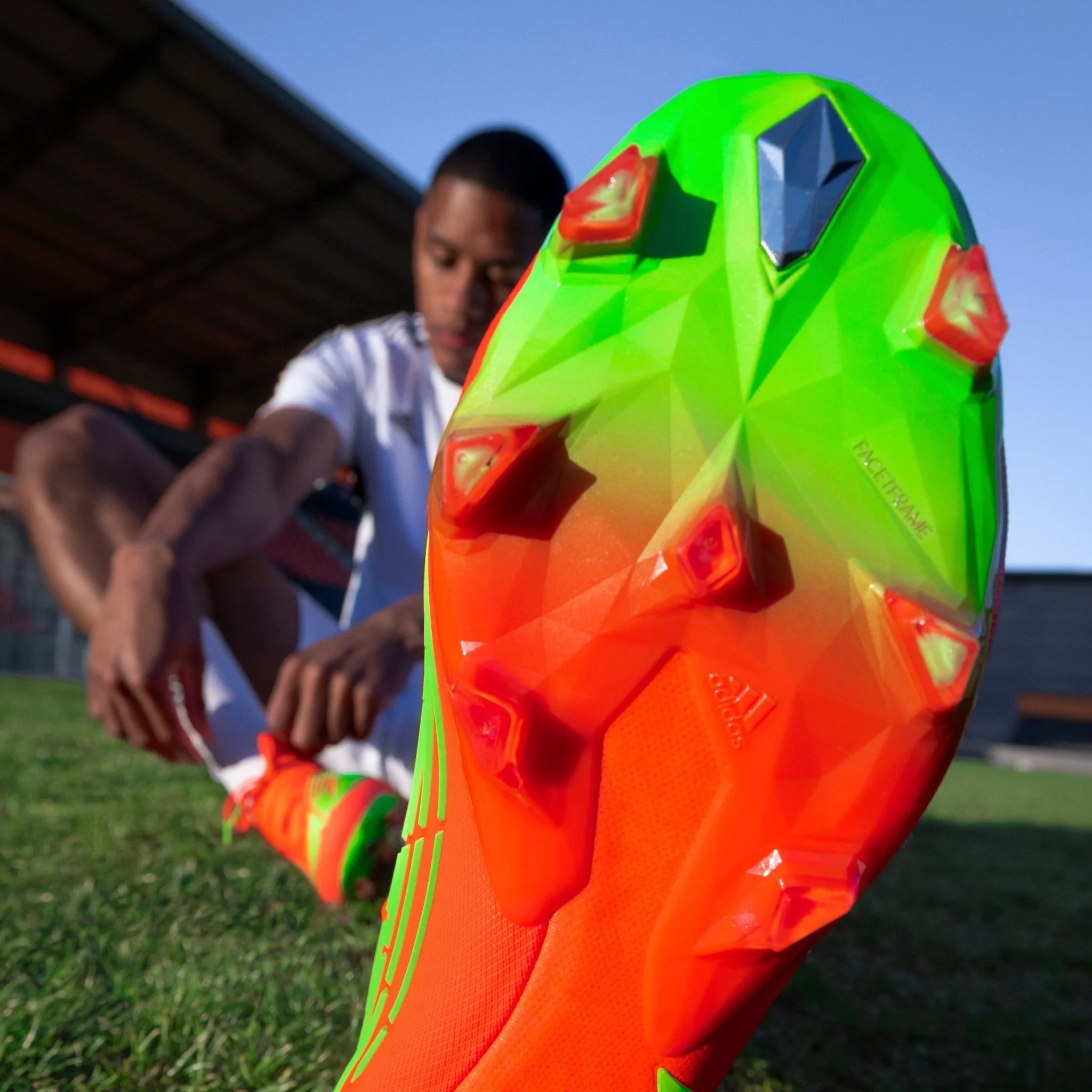 adidas Predator Edge1 FG Firm Ground Boots Solar Red Solar Green Black