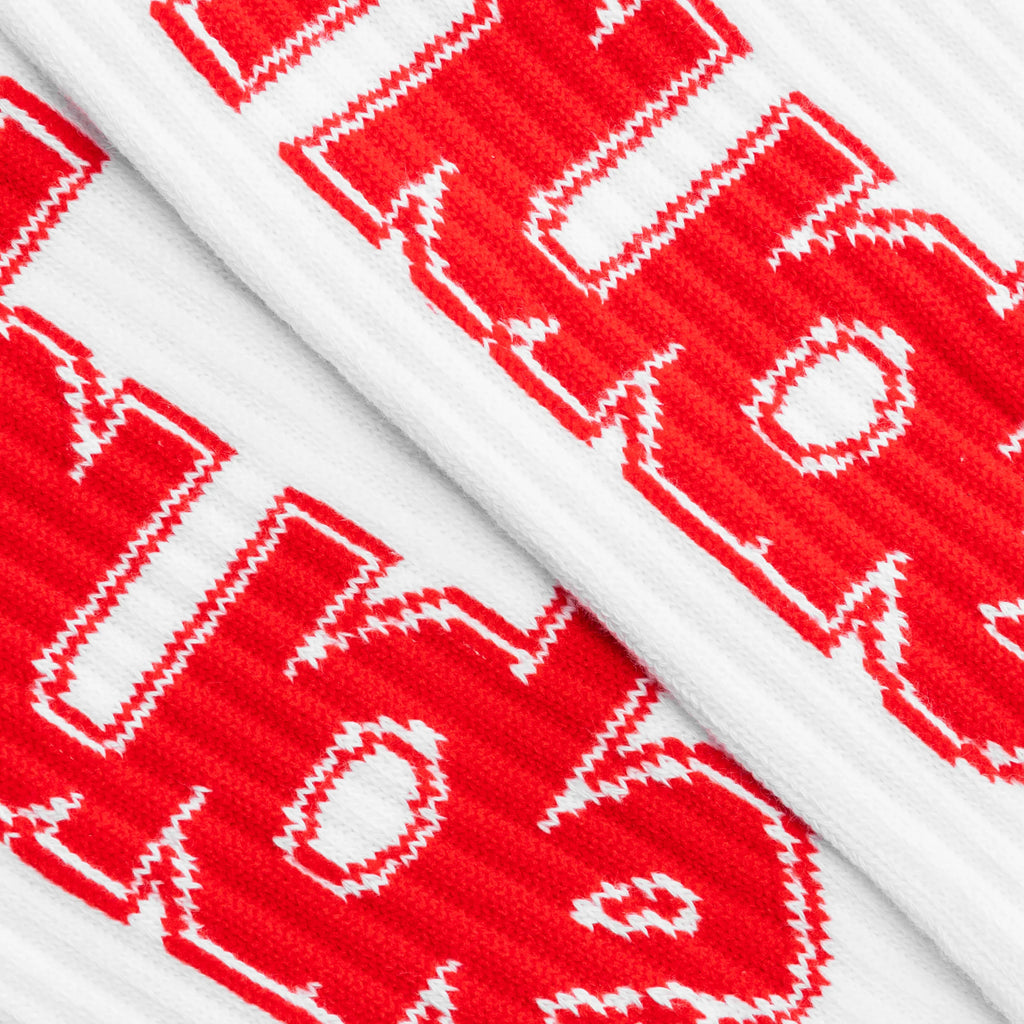 Rhude Ski Club Sock White Red