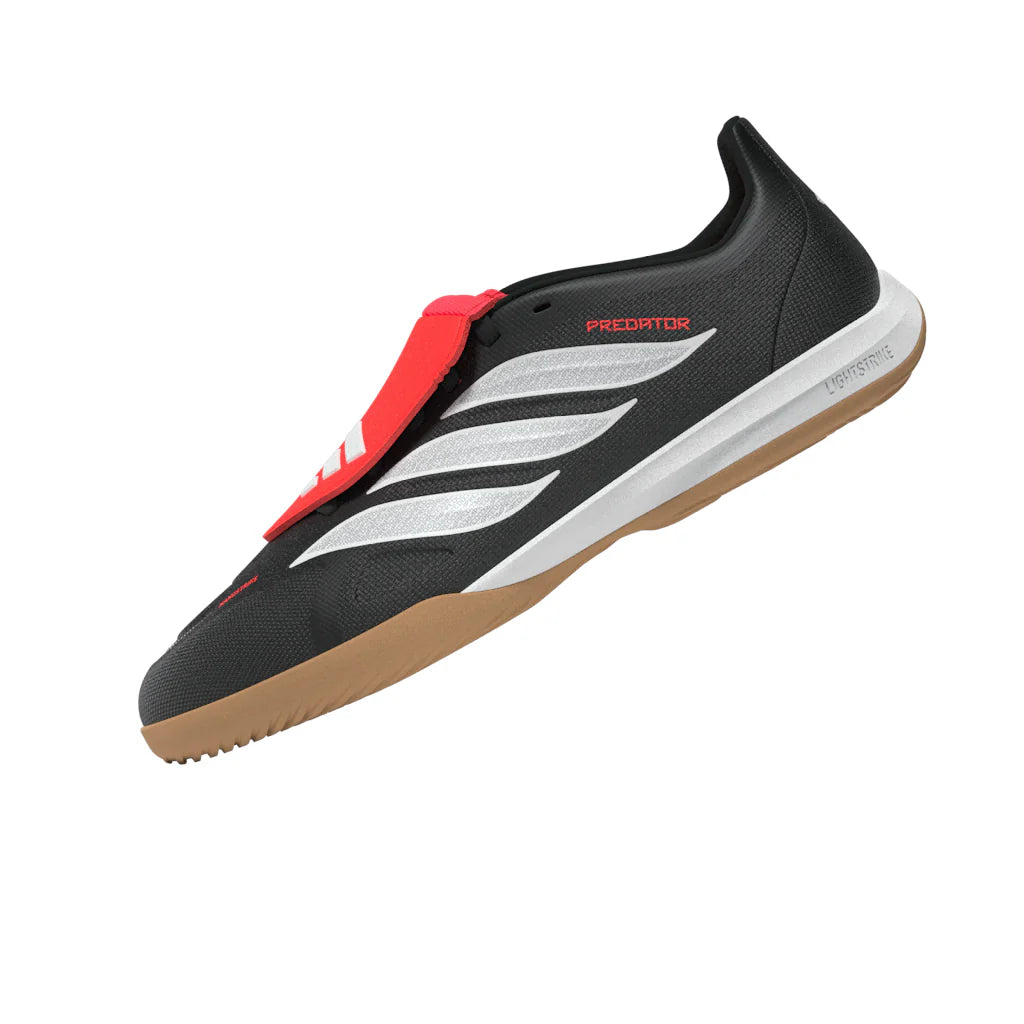 adidas Predator League Fold Over Tongue IN Indoor Youth Soccer Shoes Black White