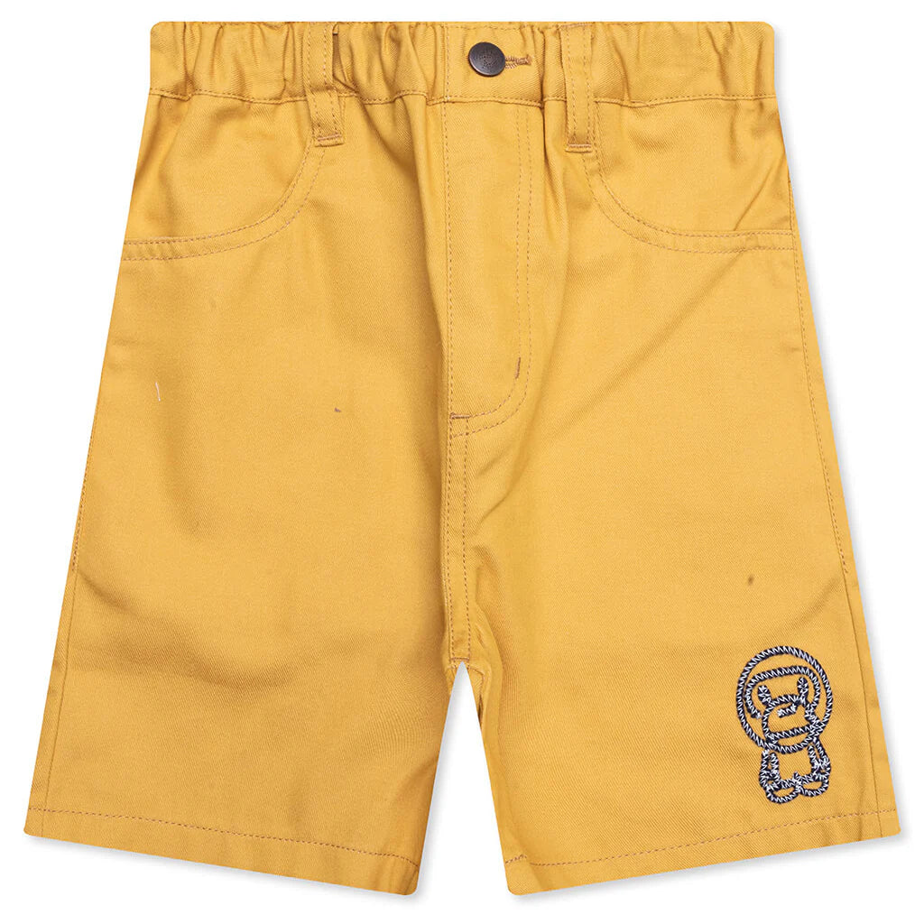 Kids Baby Milo Rope Denim Shorts Yellow
