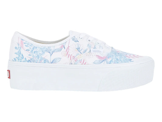 Tenis Vans Authentic Stackform Blanco Floral para Mujer