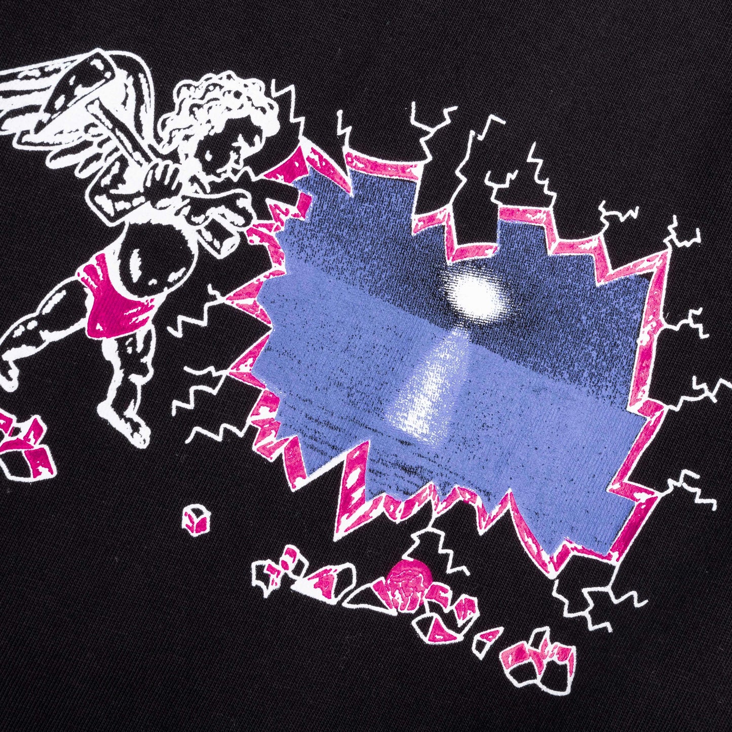 Test Print Tee Black
