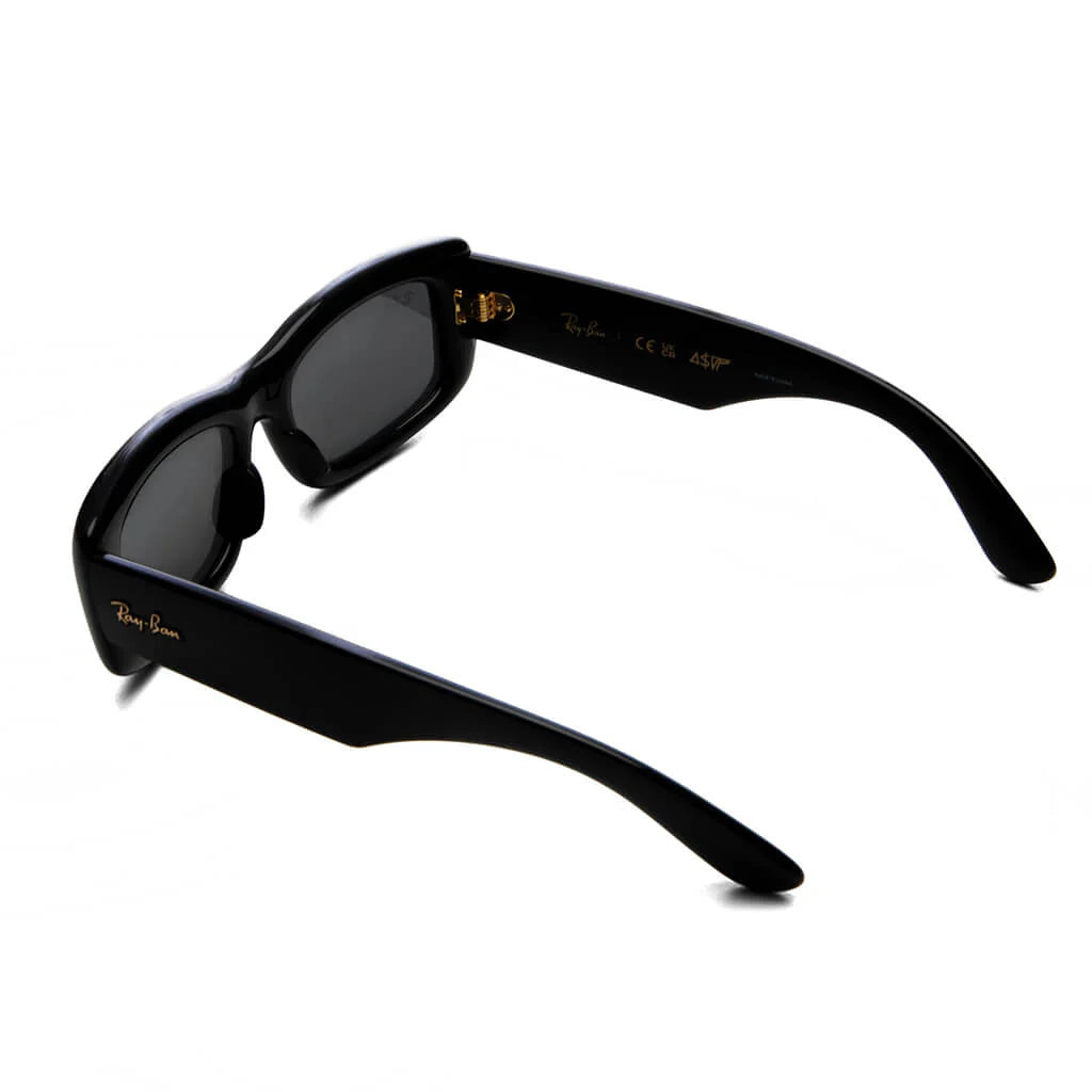 Ray Ban x AAP Rocky Kiliane Puffer Black Frame Dark Grey Lens