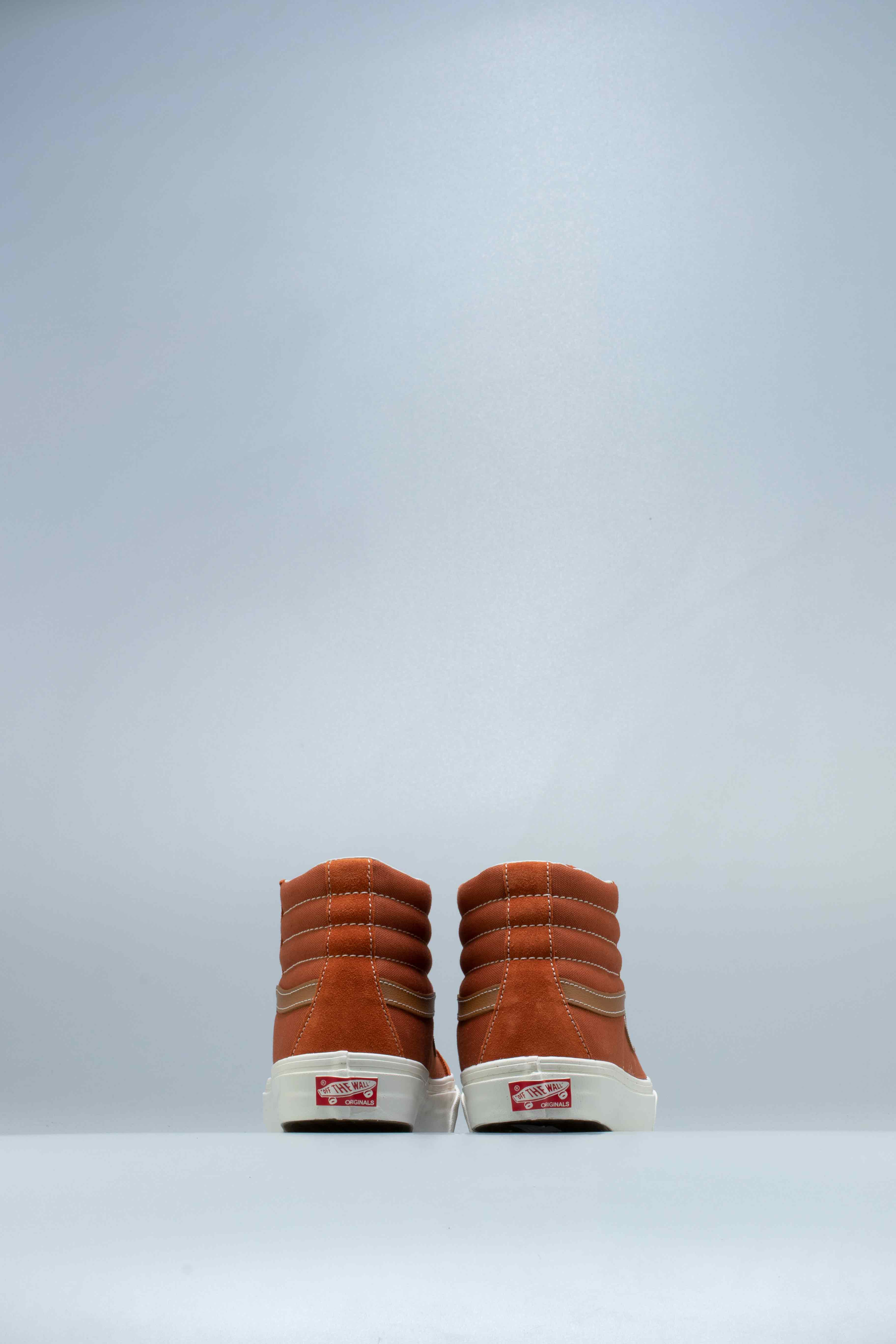 OG SK8 Hi LX Mens Shoe Orange White Brown