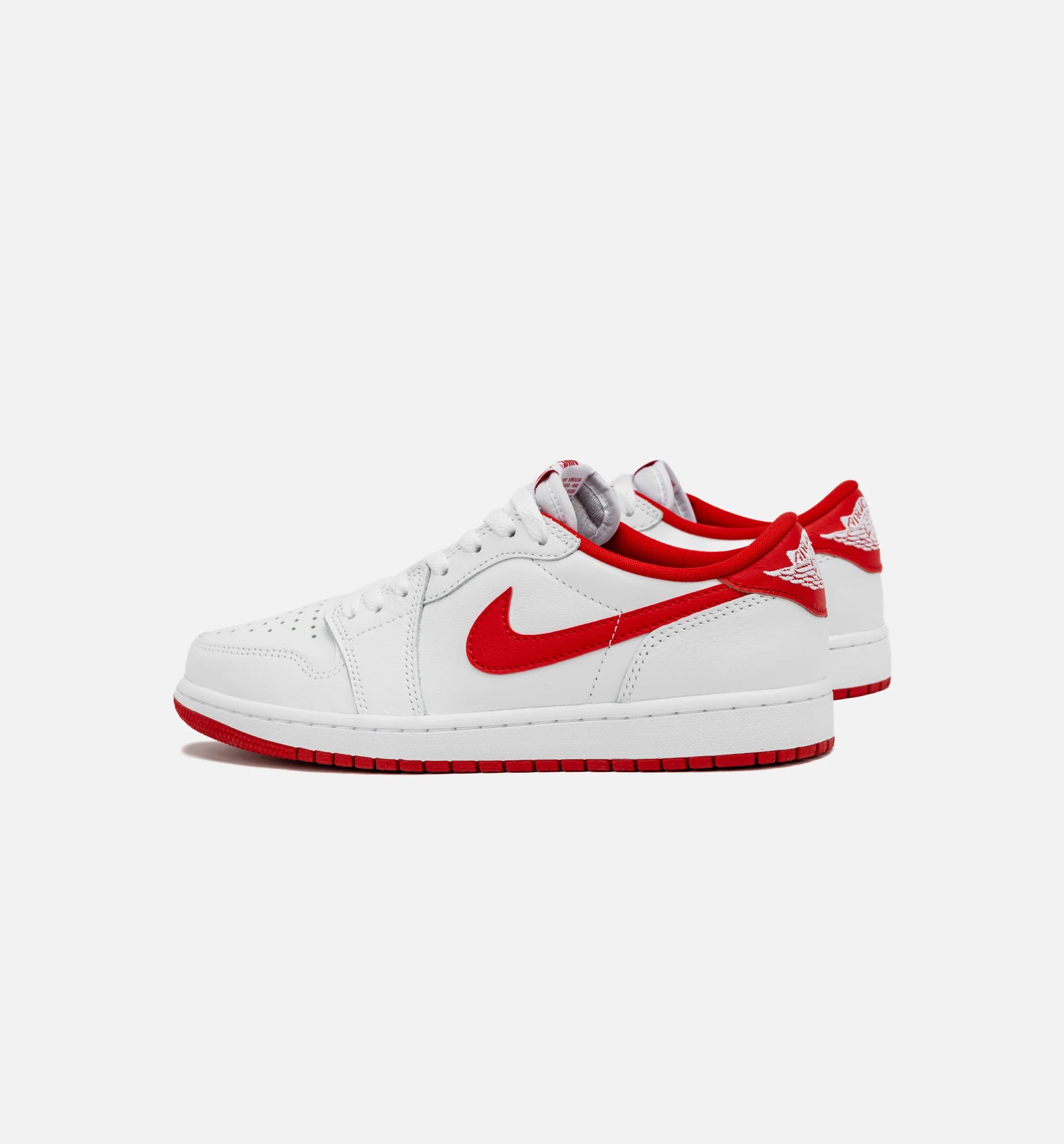 Air Jordan 1 Retro Low OG University Red Mens Lifestyle Shoe White Red