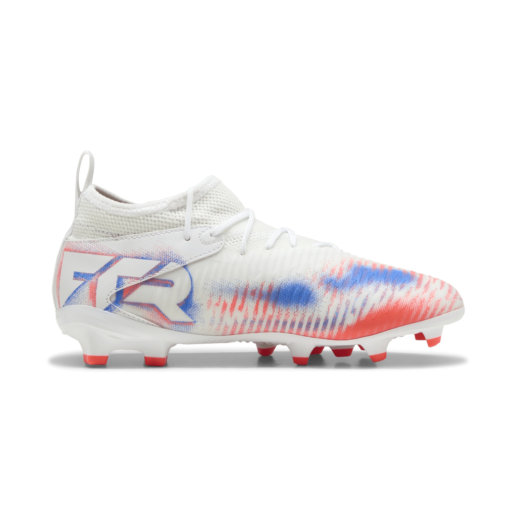 PUMA Future 8 Match FG AG Firm Multi Ground Kids Soccer Cleats White Black