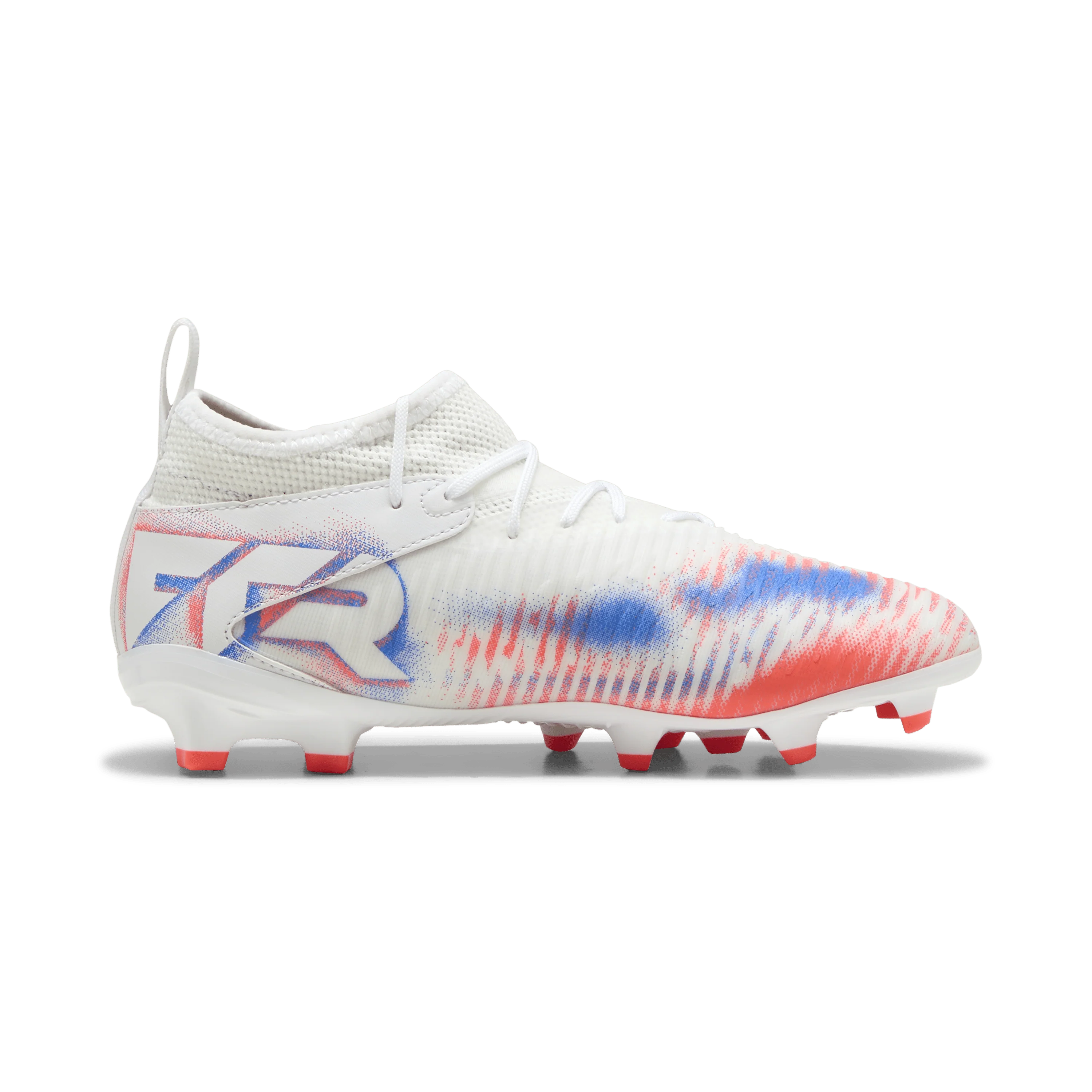 PUMA Future 8 Match FG AG Firm Multi Ground Kids Soccer Cleats White Black