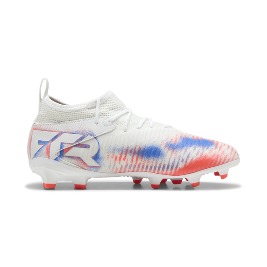 PUMA Future 8 Match FG AG Firm Multi Ground Kids Soccer Cleats White Black