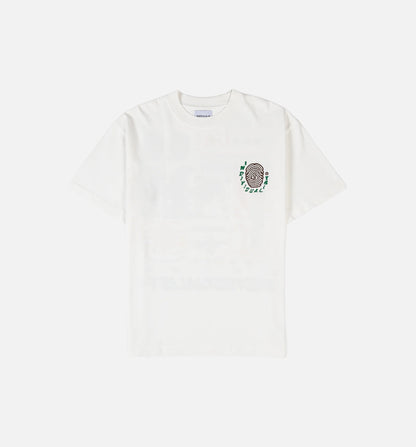 Flash Sheet Mens Short Sleeve Shirt Whte
