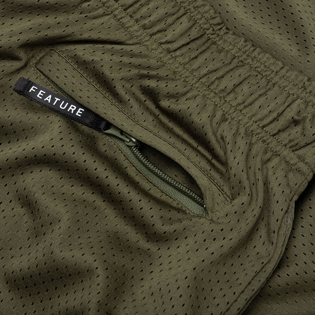 West Mesh Shorts Olive