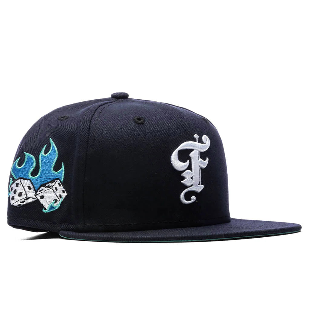 Feature x New Era Flaming Dice 59FIFTY Fitted Feature F