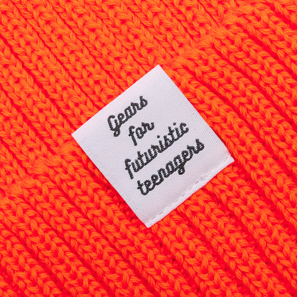 Cotton Rib Beanie Orange