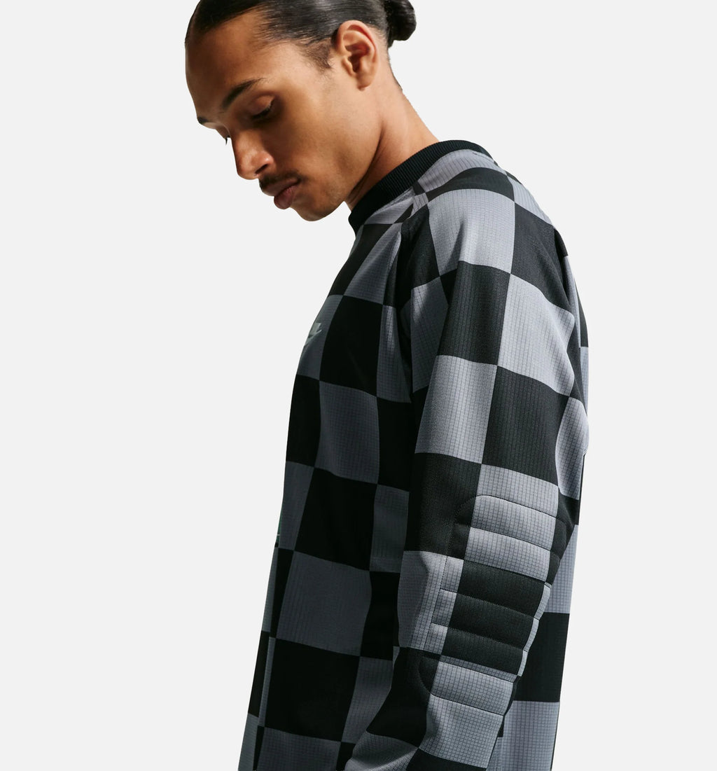 Sportswear Club Goalie Mens Long Sleeve Shirt Smoke Grey Black Malachite