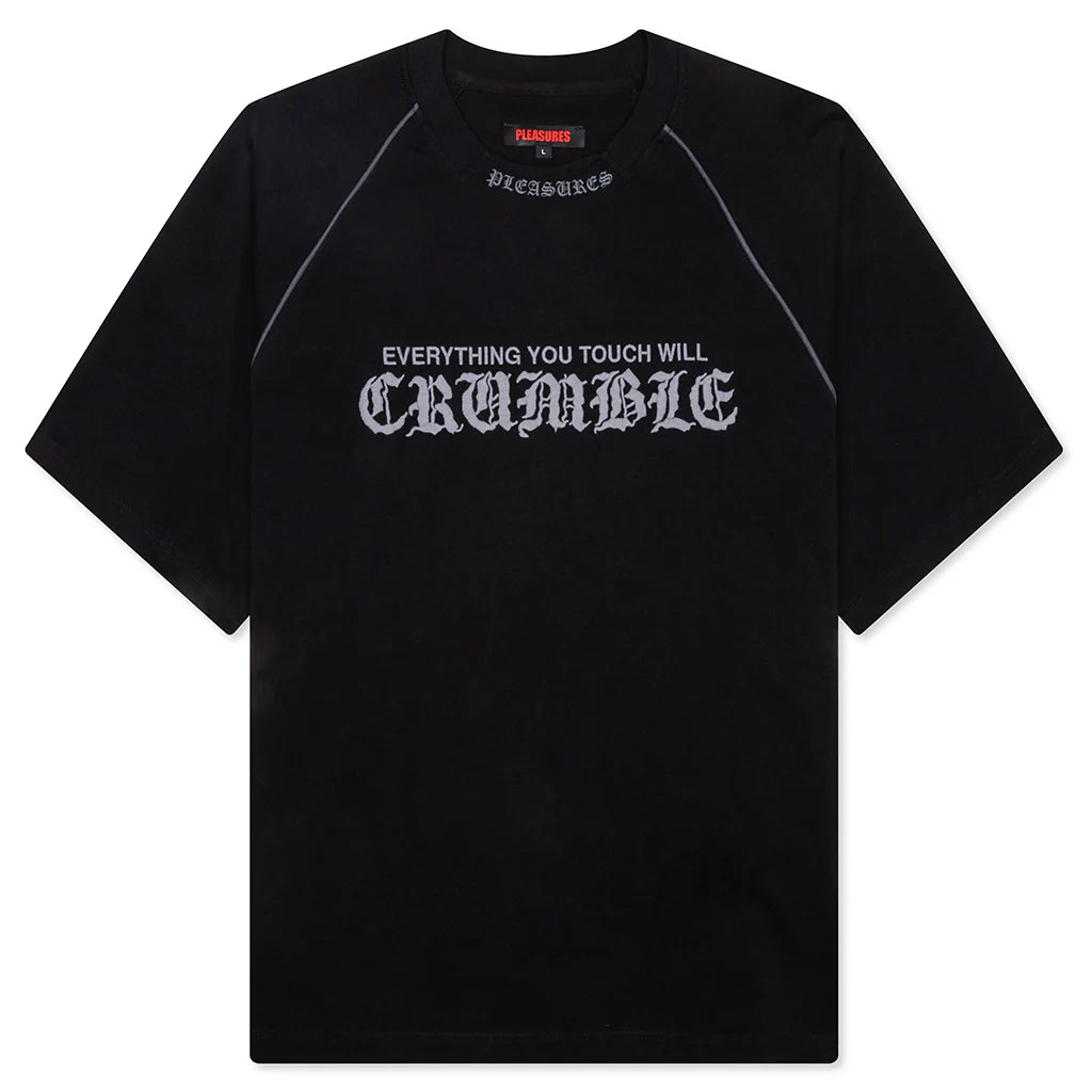 Crumble Heavyweight Raglan Black