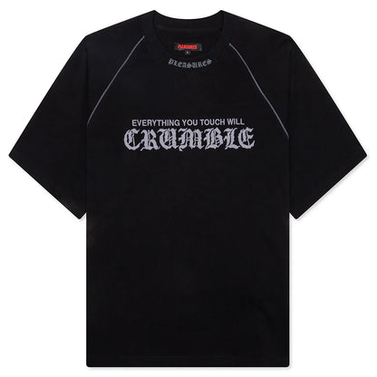 Crumble Heavyweight Raglan Black