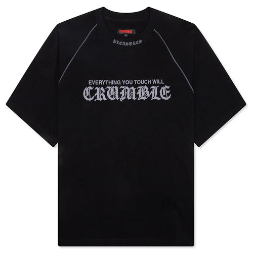 Crumble Heavyweight Raglan Black