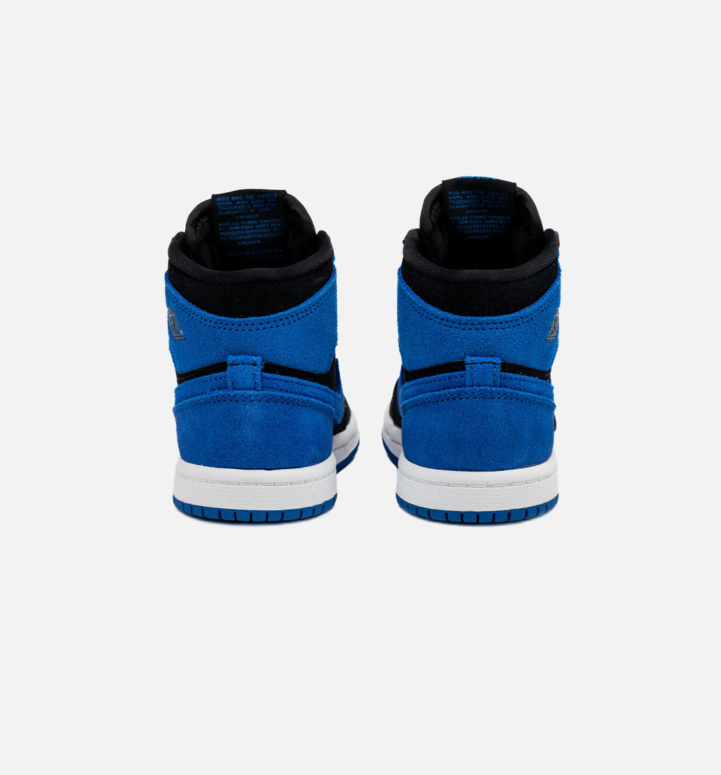 Air Jordan 1 Retro High OG Royal Reimagined Infant Toddler Lifestyle Shoe Black Royal Blue White Free Shipping