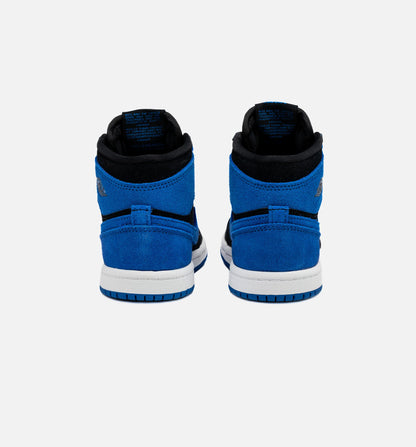 Air Jordan 1 Retro High OG Royal Reimagined Infant Toddler Lifestyle Shoe Black Royal Blue White Free Shipping