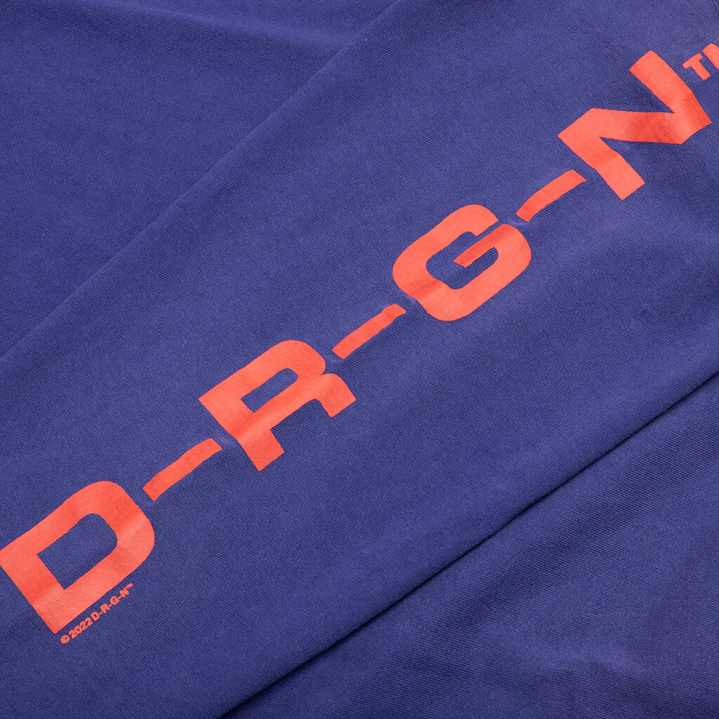 Origins Bleached L S Tee Bleached Blue