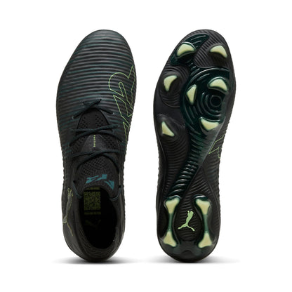 PUMA Future 8 Ultimate Firm Ground Soccer Cleats Black Green