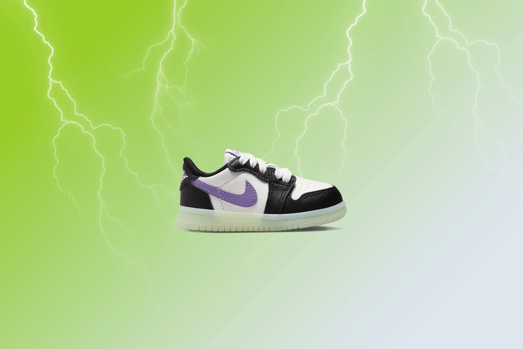 Air Jordan 1 Retro Low OG TD Black Black Raspberry Volt TInt