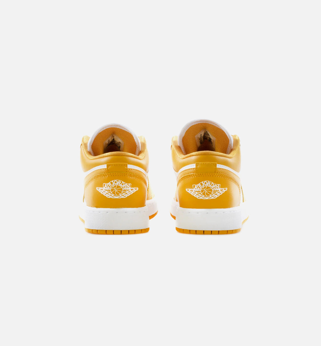 Air Jordan 1 Low Grade School Lifestyle Shoe White Yellow Limit One Per Customer