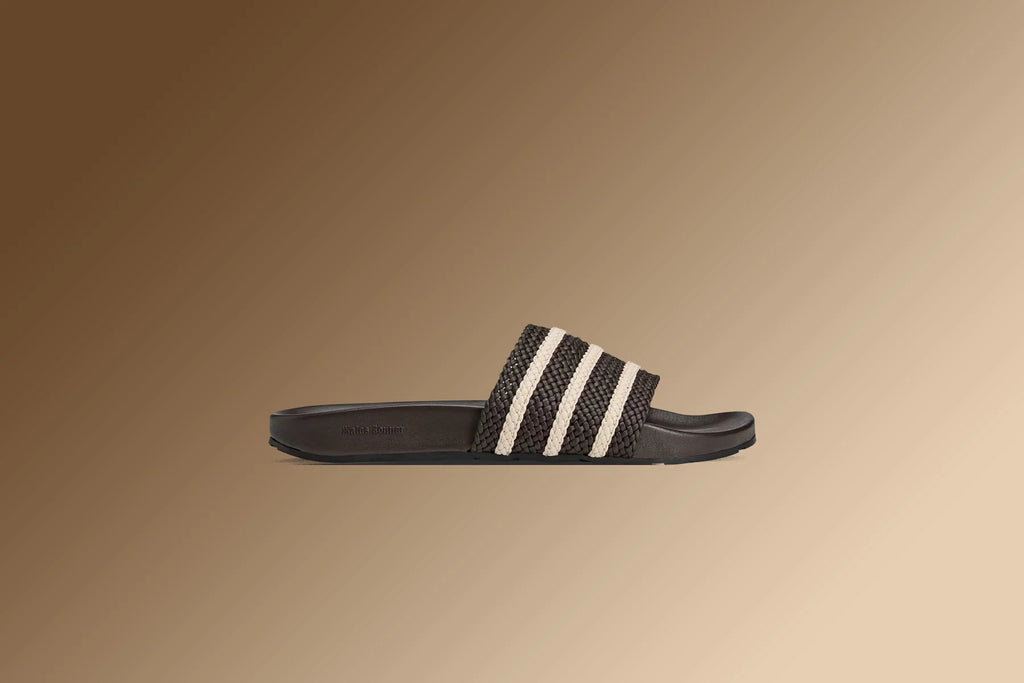 Adidas Originals x Wales Bonner Adilette Dark Brown Wonder White Night Brown