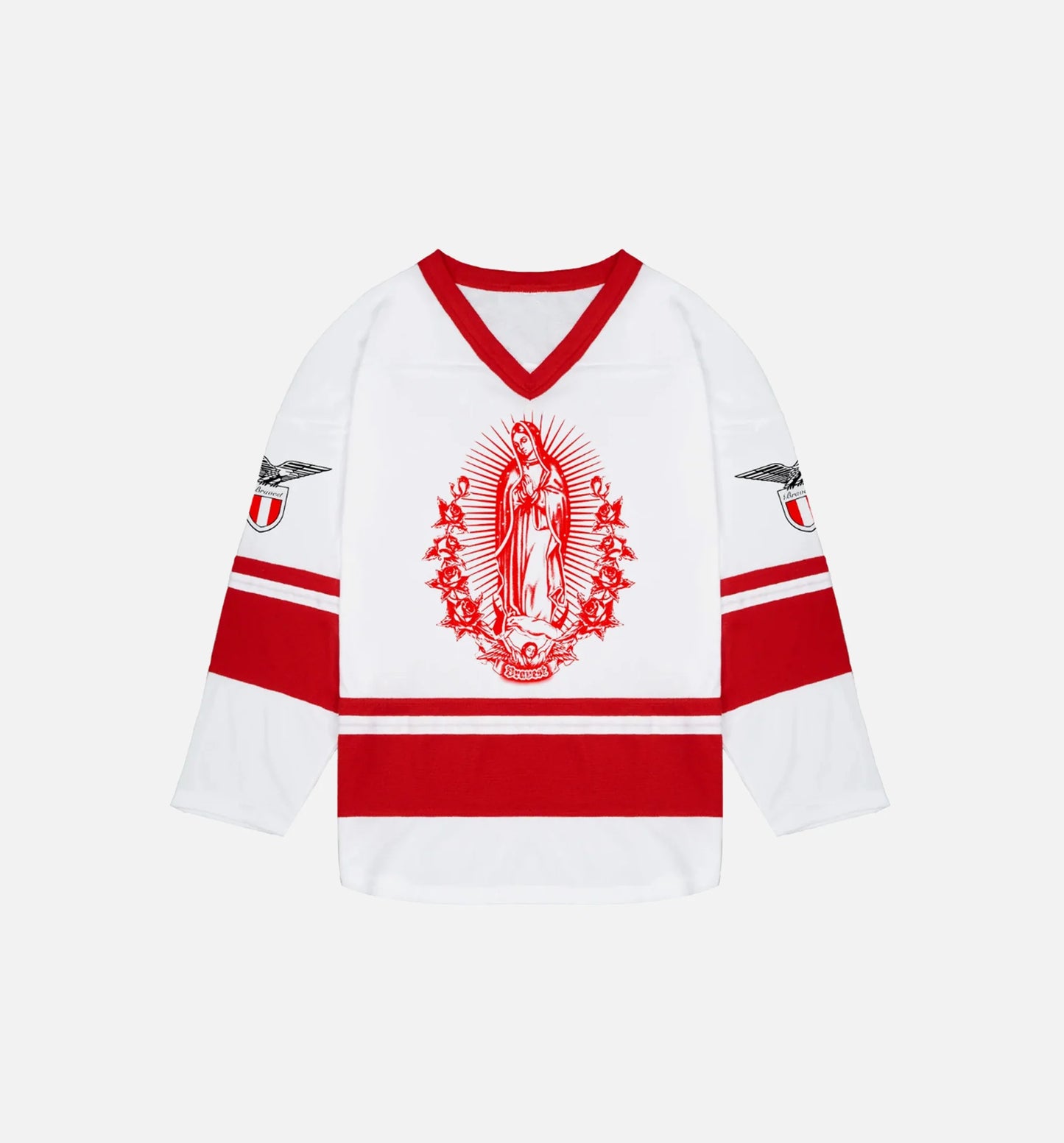All Eyez Hockey Mens Jersey Red White