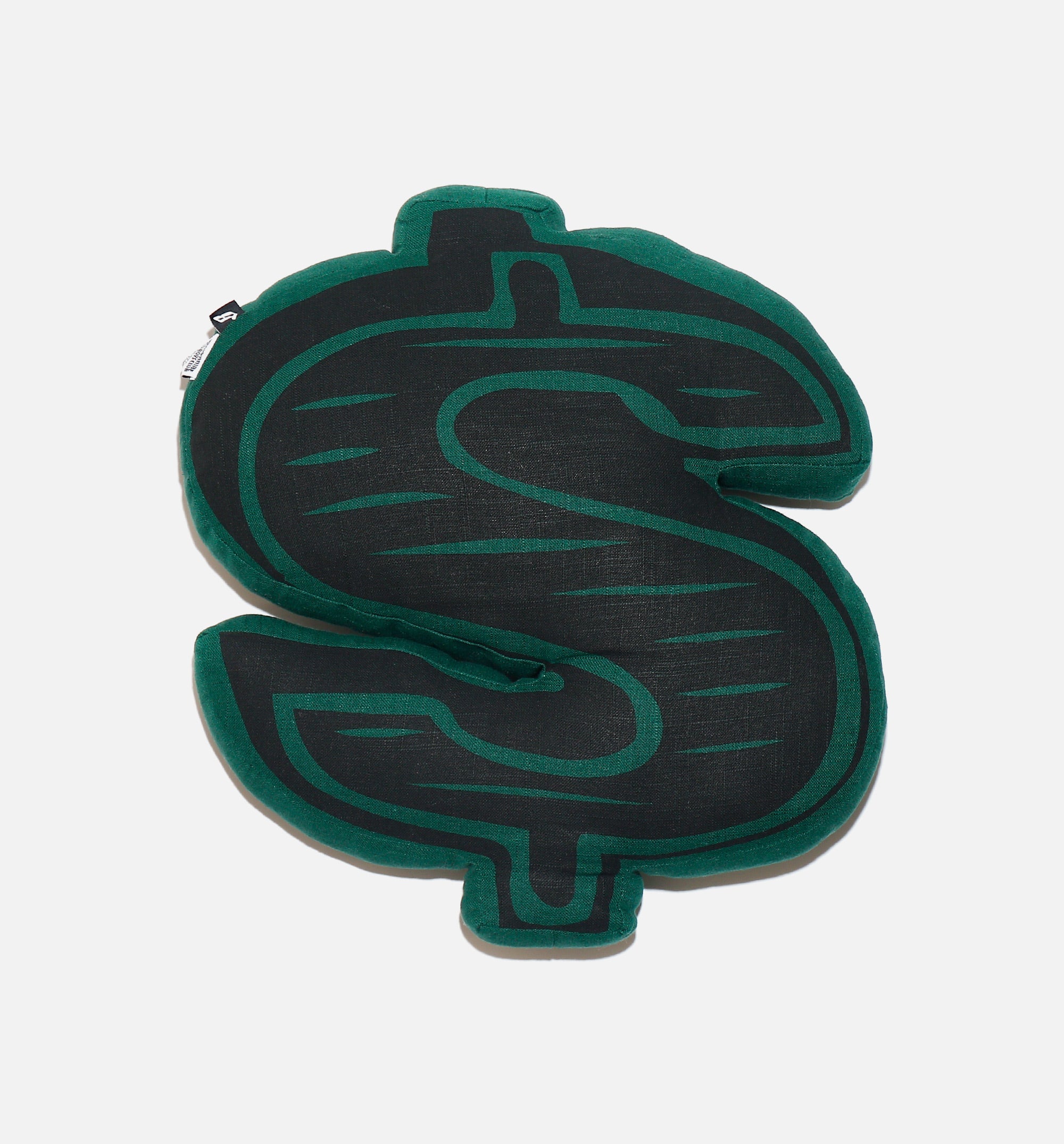 BB Dollar Pillow Green Black