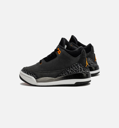 Air Jordan 3 Retro Fear Preschool Lifestyle Shoe Night Stadium Total Orange