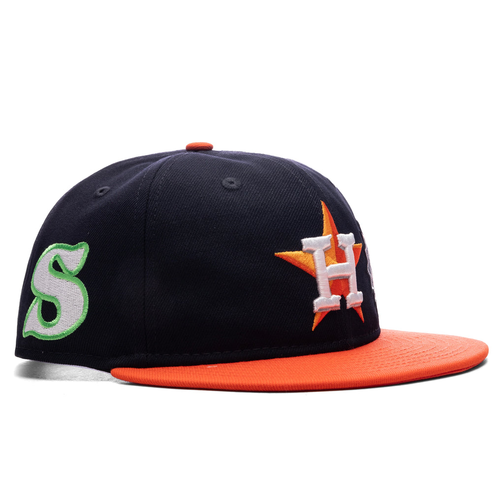 Saint Michael X New Era Mx6 H Astros Cap Navy Orange