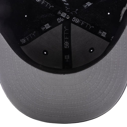 Feature x New Era Old English Las Vegas Fitted Black Snow Grey
