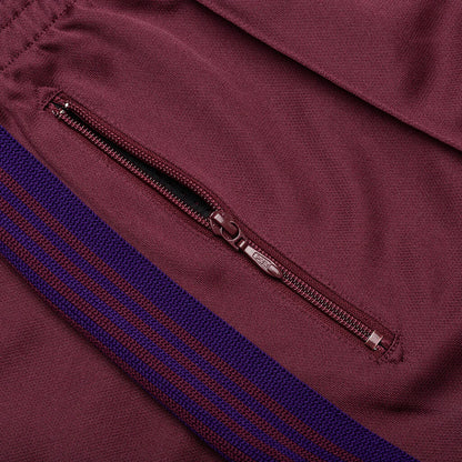 Track Pant Poly Smooth Wine