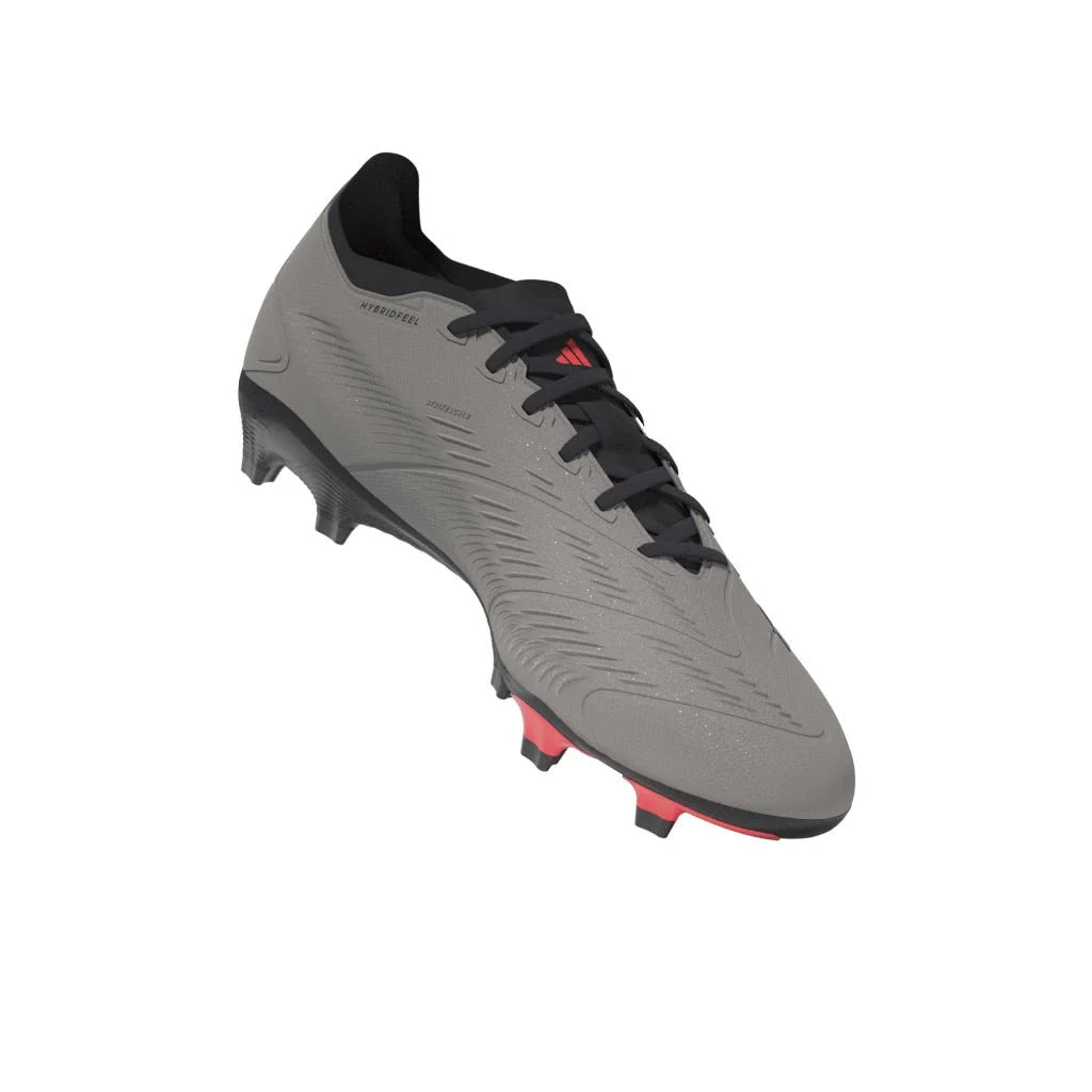 adidas Predator League FG Firm Ground Cleats Platinum Metallic Aurora Black Turbo