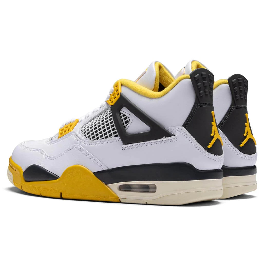 Womens Air Jordan 4 Retro White Coconut Milk Vivid Sulfur