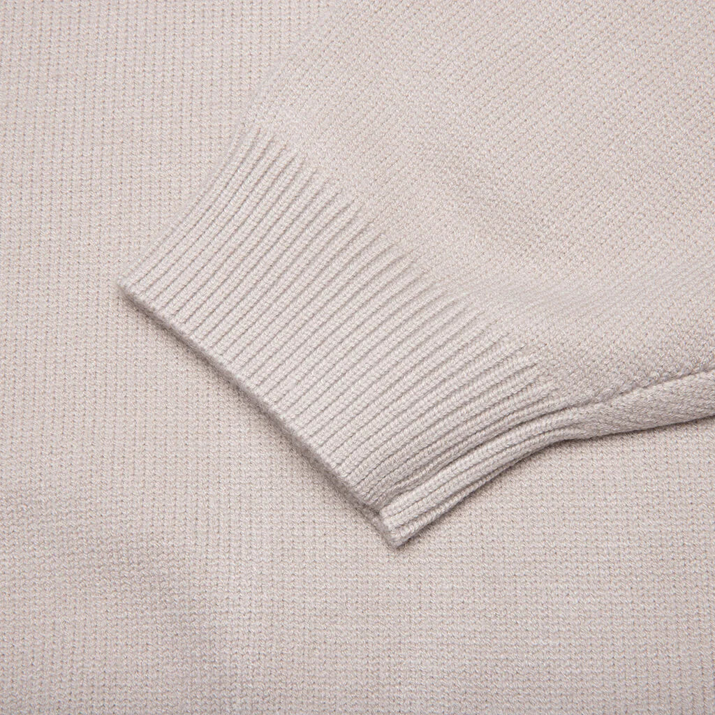 Essentials Knit Polo Silver Cloud