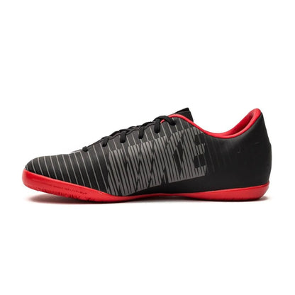 Nike Jr MercurialX Vapor XI IC Indoor Soccer Shoes Black White Grey Red