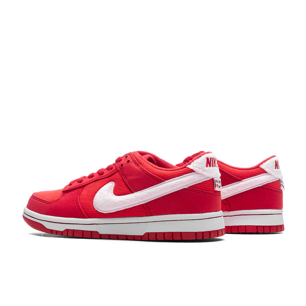 Dunk Low GS Valentines Day Fire Red Pink Foam Light Crimson White
