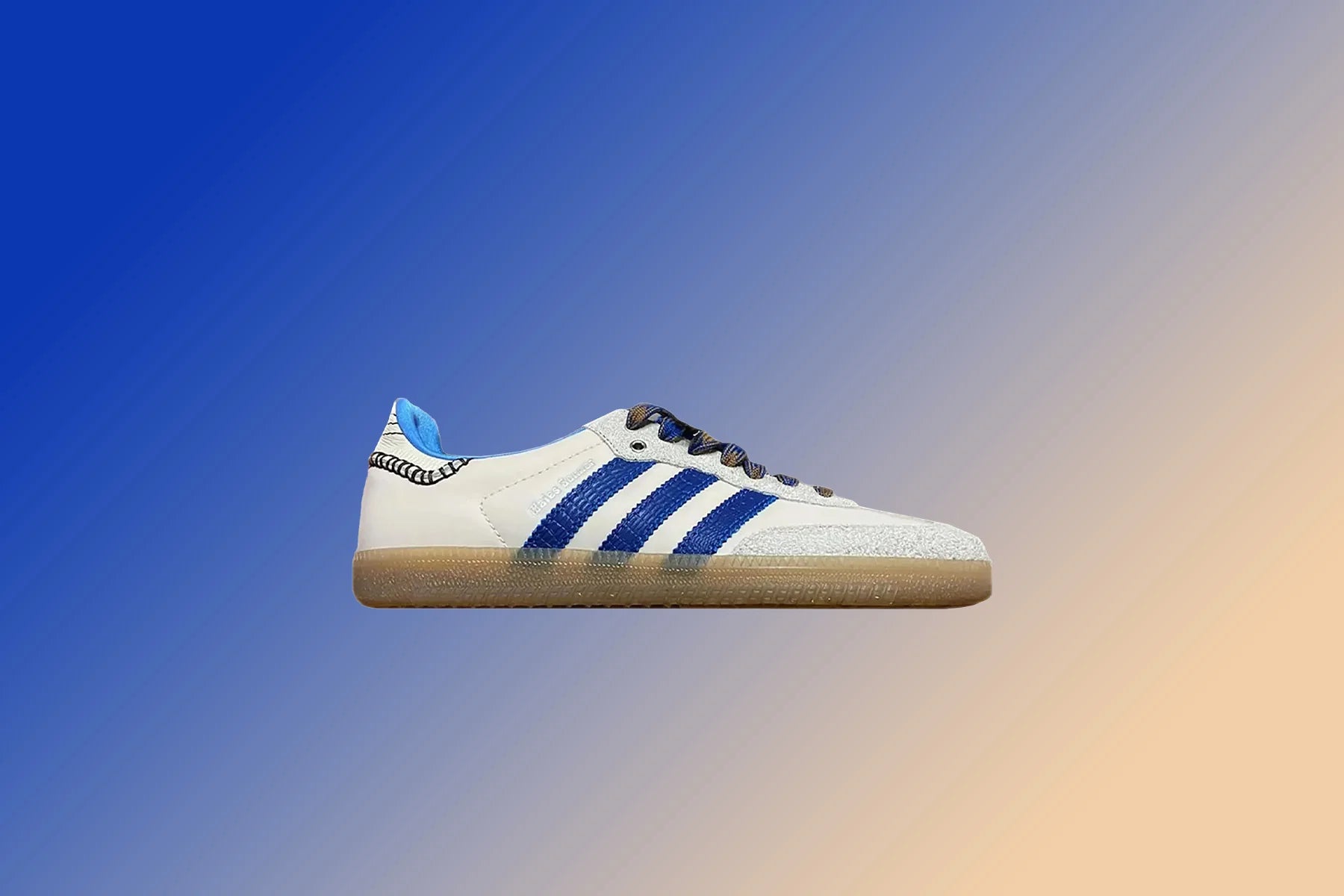 Wales Bonner x Adidas Nylon Samba Wonder Clay Team Royal Blue Wonder White