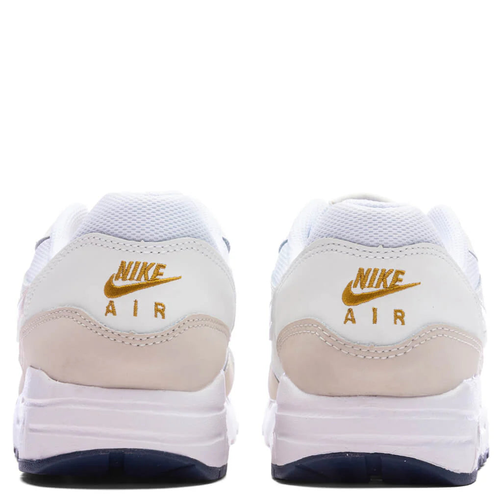 Air Max 1 GS White Light Orewood Brown Bronzine