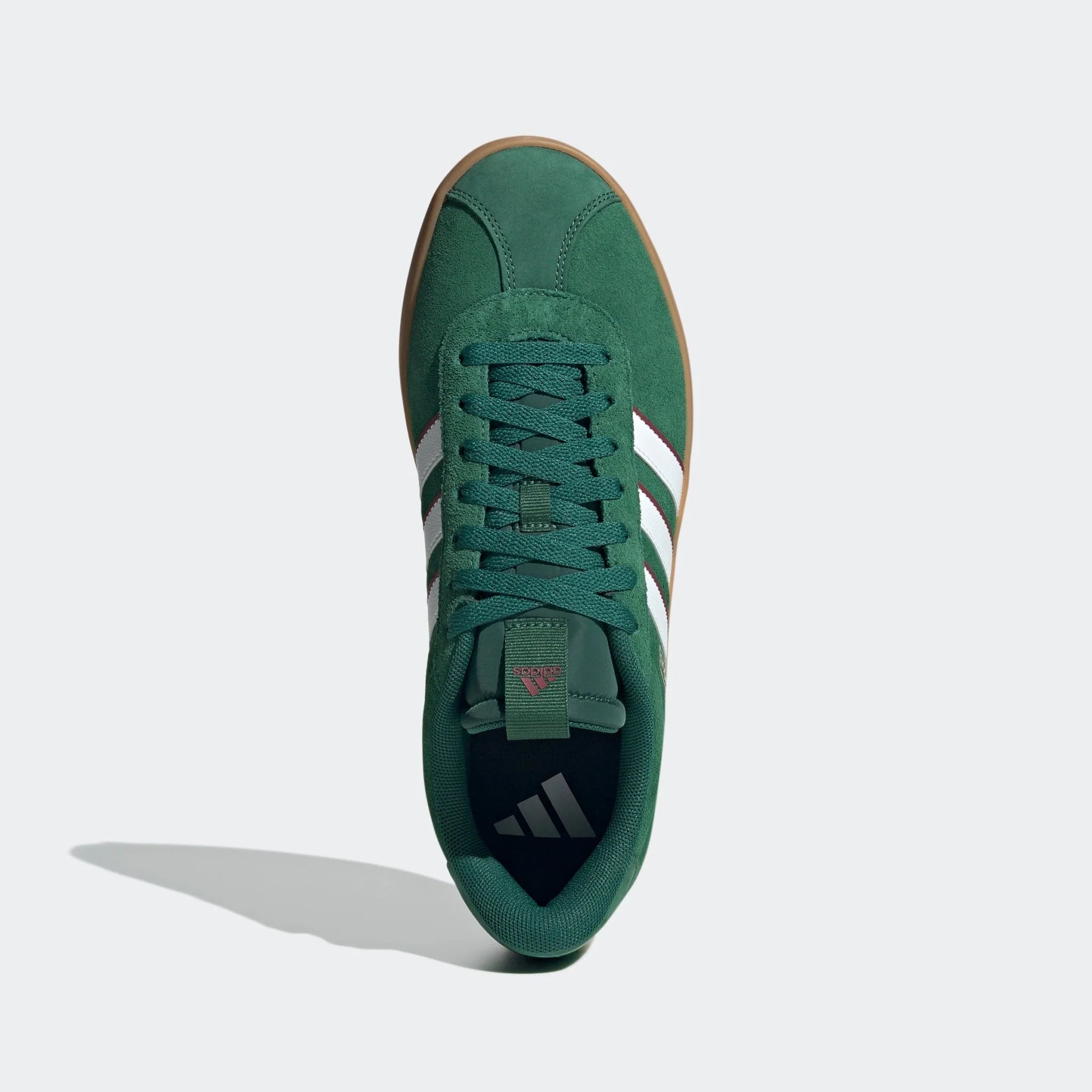 adidas VL Court 30 Shoes Dark Green White Collegiate Burgundy