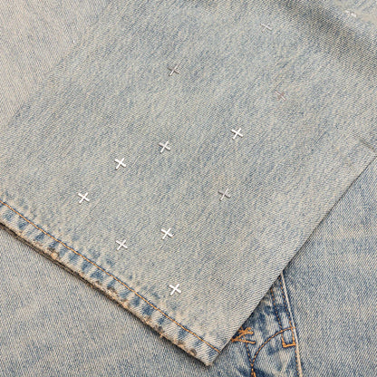 Anti K Stagelight Metalik Pants Denim