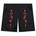 Flame Mesh Shorts Black