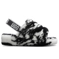 Womens Fluff Yeah Slide Marble Black