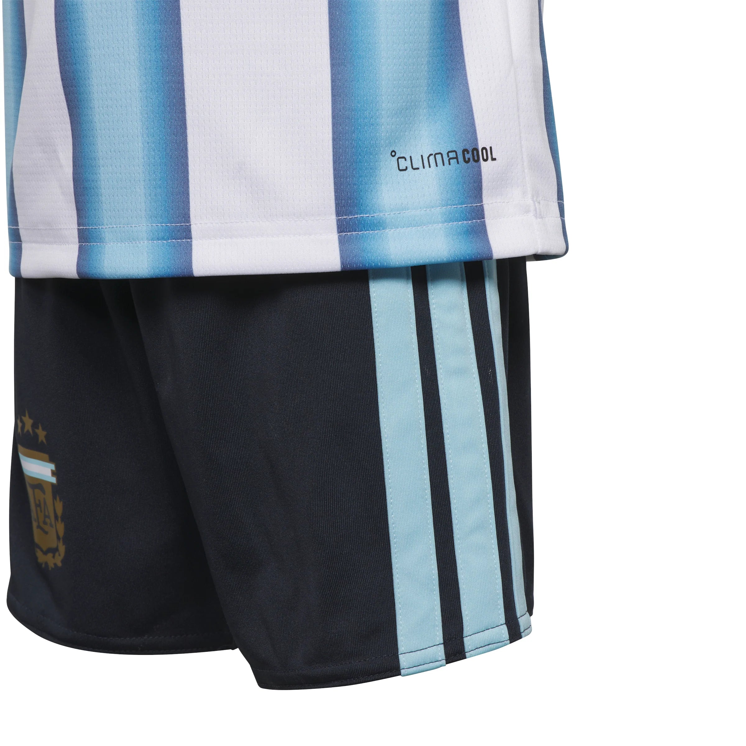 adidas Argentina Home Youth Soccer Mini Kit Set 26 White Blue