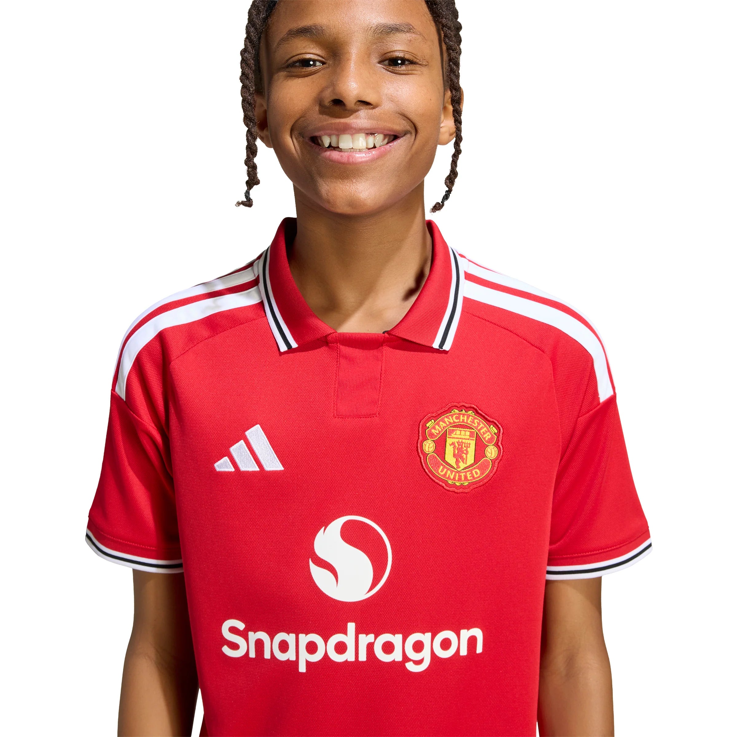adidas Manchester United Home Youth Soccer Jersey 26 27 Red