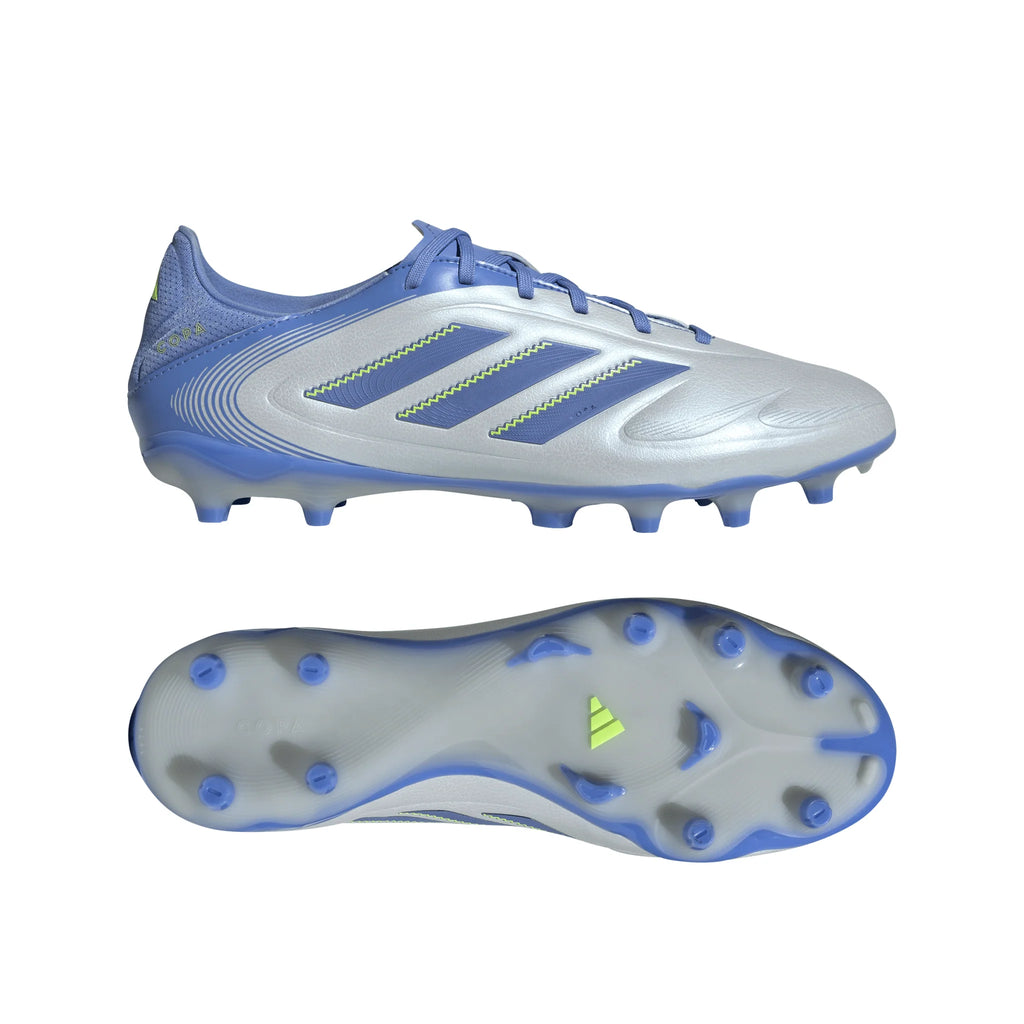 adidas Copa Pure 3 League Firm Multi Ground Soccer Cleats Halo Blue Blue Fusion Lucid Lemon