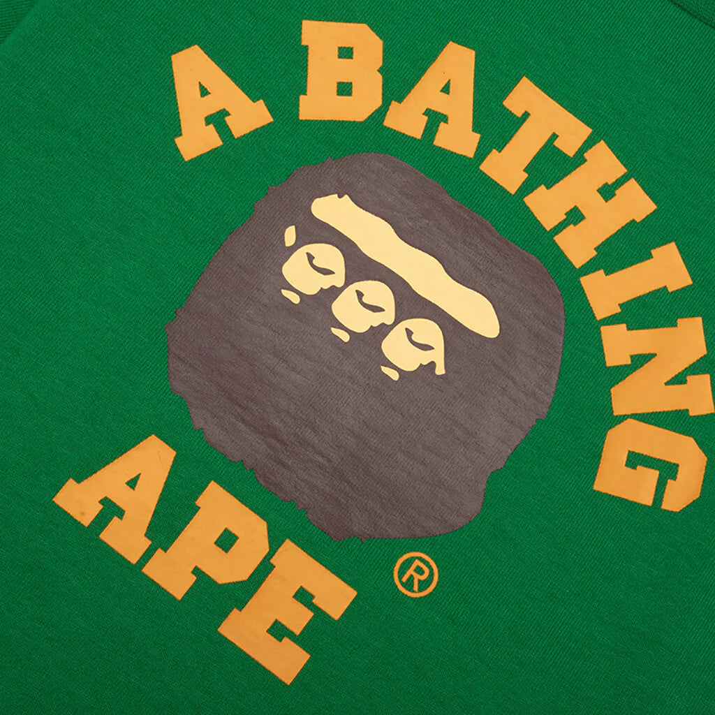 Kids Triple College Tee Green